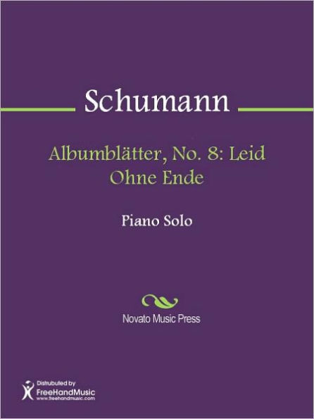 Albumblatter, No. 8: Leid Ohne Ende