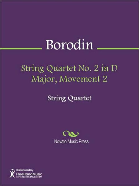 String Quartet No. 2 in D Major, Movement 2