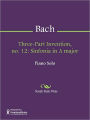 Three-Part Invention, no. 12: Sinfonia in A major