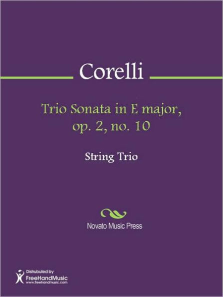 Trio Sonata in E major, op. 2, no. 10