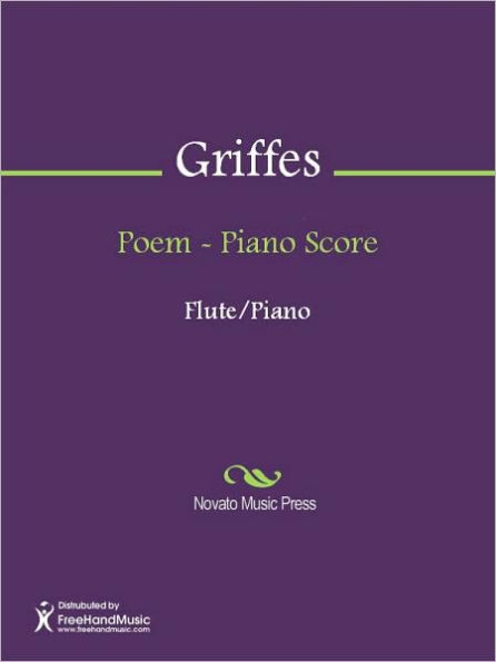 Poem - Piano Score