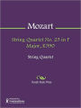 String Quartet No. 23 in F Major, K590