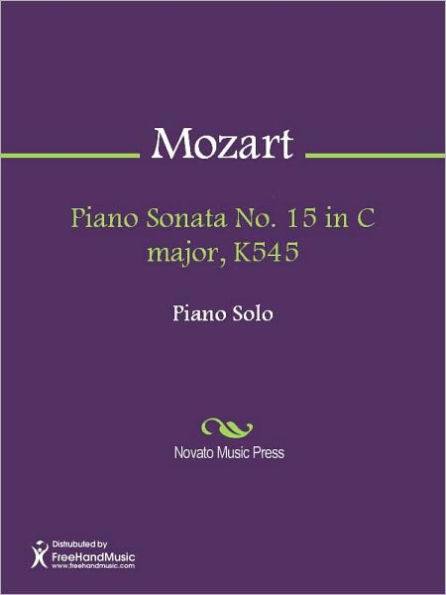 Piano Sonata No. 15 in C major, K545