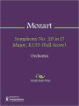 Symphony No. 20 in D Major, K133 (Full Score)