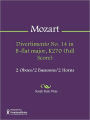 Divertimento No. 14 in B-flat major, K270 (Full Score)