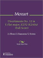 Divertimento No. 12 in E-Flat major, K252 (K240a) (Full Score)