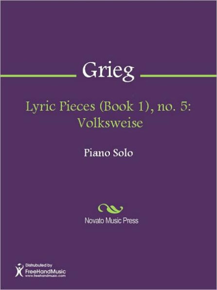 Lyric Pieces (Book 1), no. 5: Volksweise