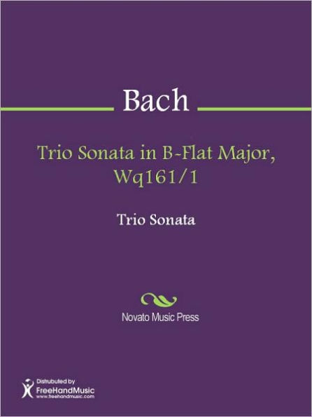 Trio Sonata in B-Flat Major, Wq161/1