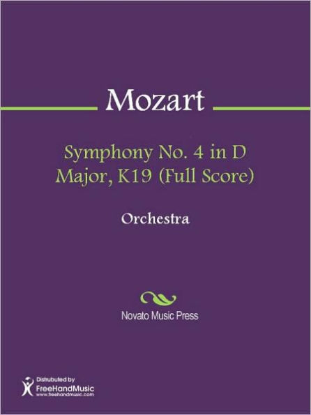 Symphony No. 4 in D Major, K19 (Full Score)