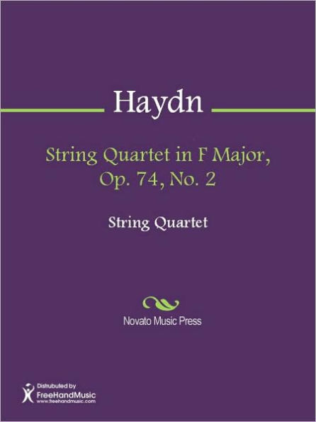 String Quartet in F Major, Op. 74, No. 2