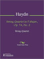 String Quartet in F Major, Op. 74, No. 2
