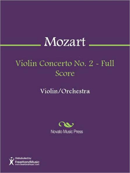 Violin Concerto No. 2 - Full Score