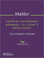 Ich bin der welt abhanden gekommen - No. 4 from 