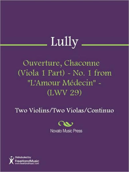 Ouverture, Chaconne (Viola 1 Part) - No. 1 from 