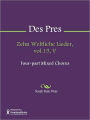 Zehn Weltliche Lieder, vol.15, V