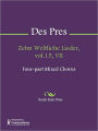 Zehn Weltliche Lieder, vol.15, VII