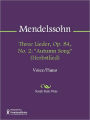 Three Lieder, Op. 84, No. 2: 