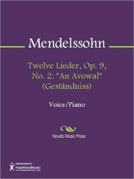 Title: Twelve Lieder, Op. 9, No. 2: 