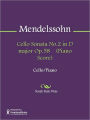 Cello Sonata No.2 in D major Op.58 (Piano Score)