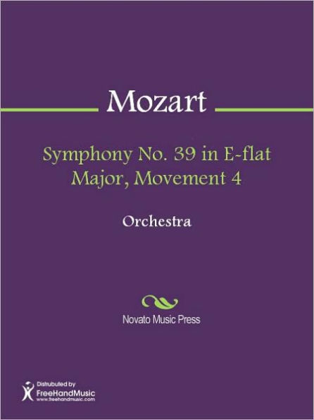 Symphony No. 39 in E-flat Major, Movement 4