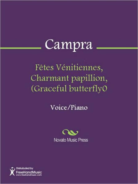 Fetes Venitiennes, Charmant papillion, (Graceful butterfly0