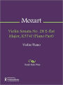 Violin Sonata No. 28 E-flat Major, K374f (Piano Part)