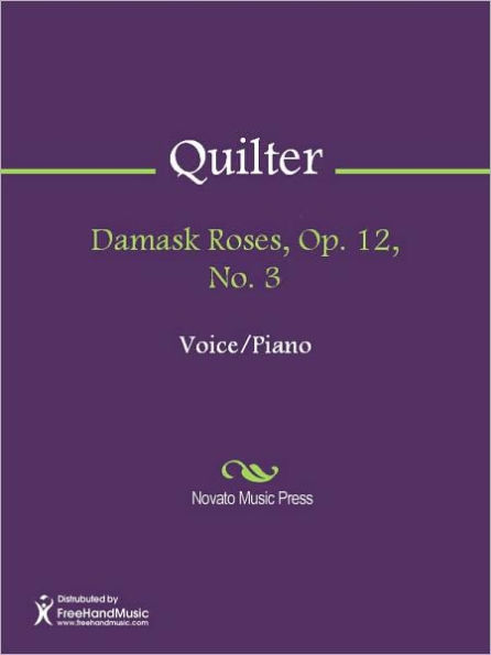 Damask Roses, Op. 12, No. 3