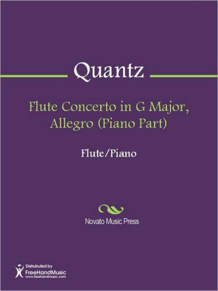 Flute Concerto in G Major, Allegro (Piano Part)