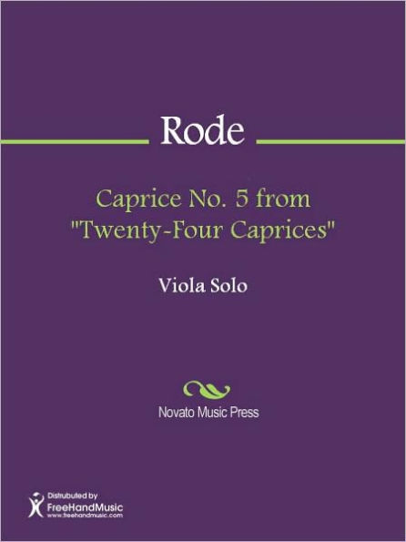 Caprice No. 5 from Twenty-Four Caprices