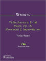 Violin Sonata in E-flat Major, Op. 18, Movement 2: Improvisation
