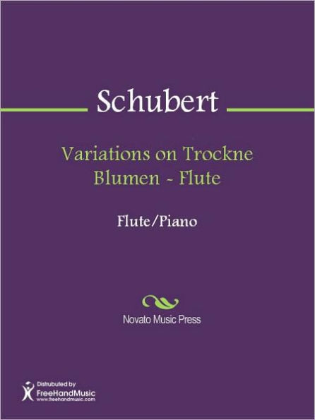 Variations on Trockne Blumen - Flute