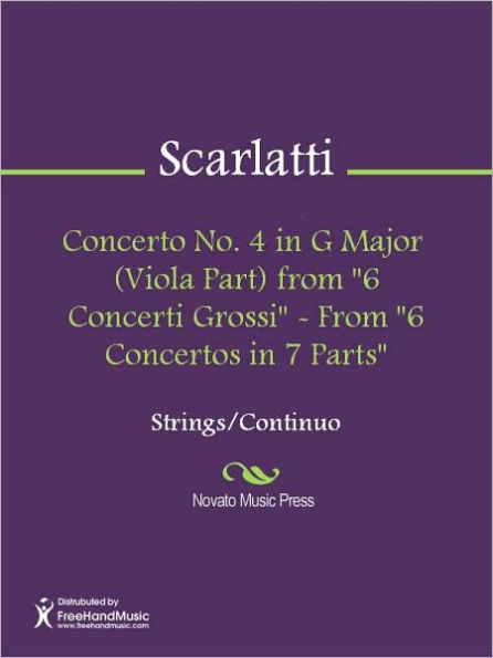 Concerto No. 4 in G Major (Viola Part) from 