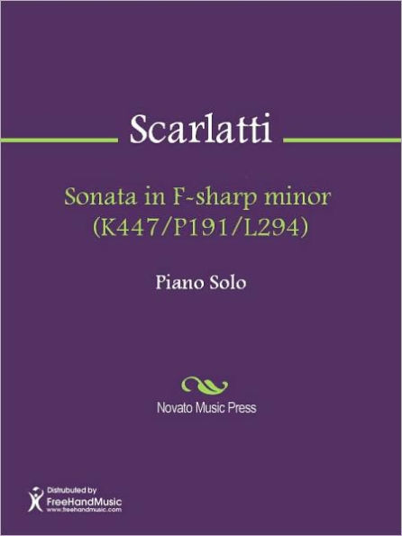 Sonata in F-sharp minor (K447/P191/L294)