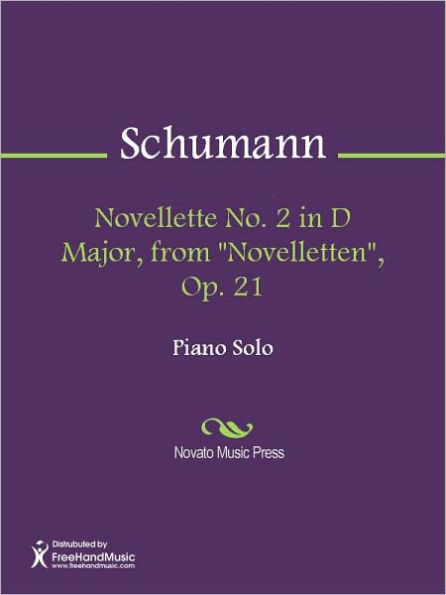 Novellette No. 2 in D Major, from 