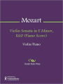 Violin Sonata in E Minor, K60 (Piano Score)