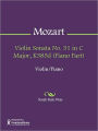 Violin Sonata No. 31 in C Major, K385d (Piano Part)