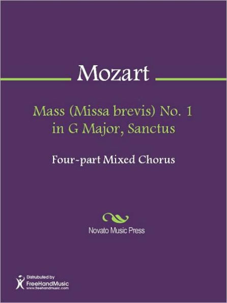 Mass (Missa brevis) No. 1 in G Major, Sanctus