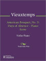 American Bouquet, No. 3: Days of Absence - Piano Score