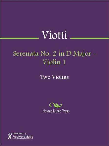 Serenata No. 2 in D Major - Violin 1