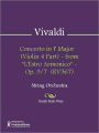 Concerto in F Major (Violin 4 Part) - from 