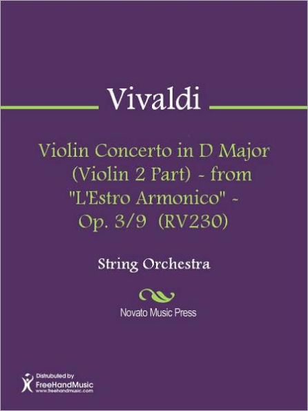 Violin Concerto in D Major (Violin 2 Part) - from 