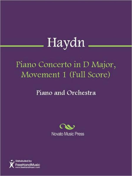 Piano Concerto in D Major, Movement 1 (Full Score)