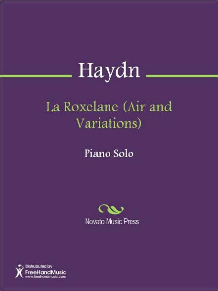 La Roxelane (Air and Variations)