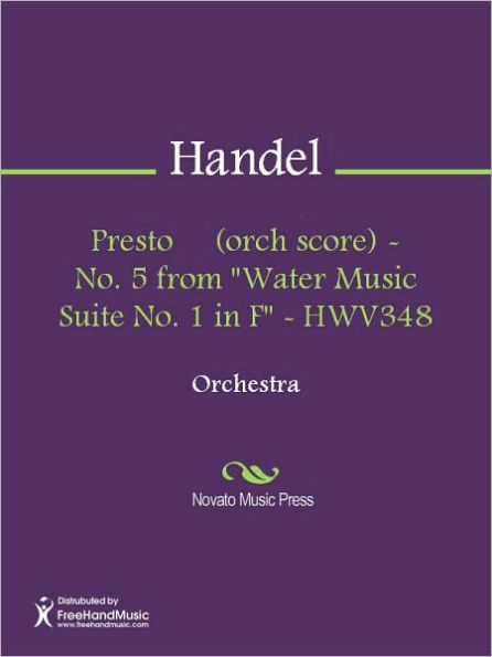 Presto (orch score) - No. 5 from 