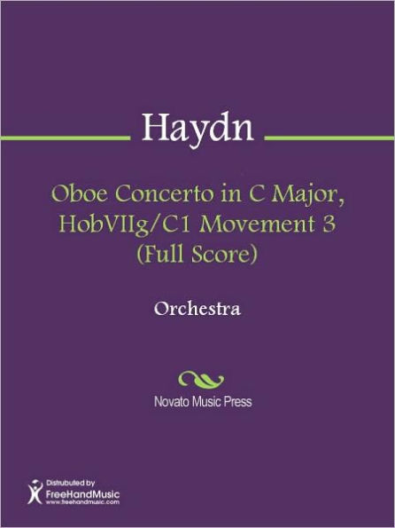 Oboe Concerto in C Major, HobVIIg/C1 Movement 3 (Full Score)