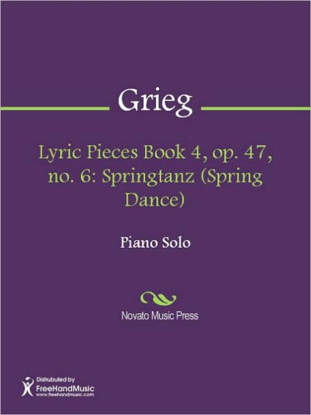 Lyric Pieces Book 4, op. 47, no. 6: Springtanz (Spring Dance)