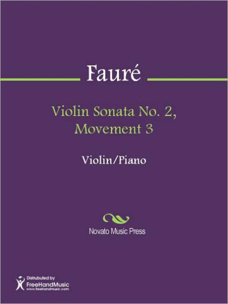 Violin Sonata No. 2, Movement 3