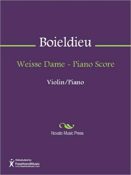 Weisse Dame - Piano Score