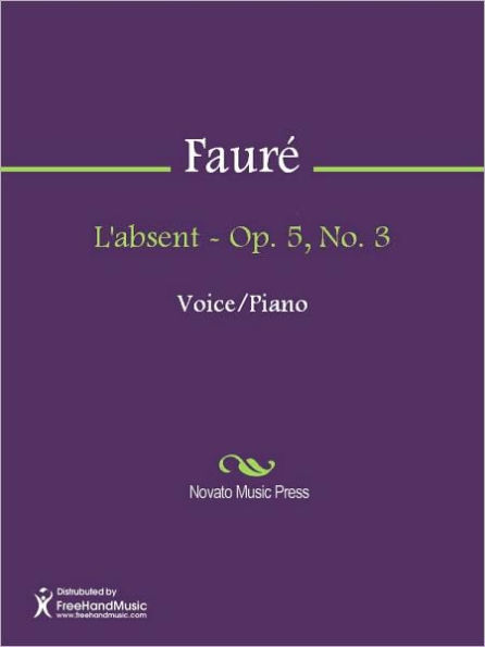 L'absent - Op. 5, No. 3