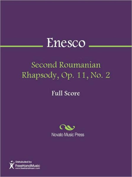 Second Roumanian Rhapsody, Op. 11, No. 2